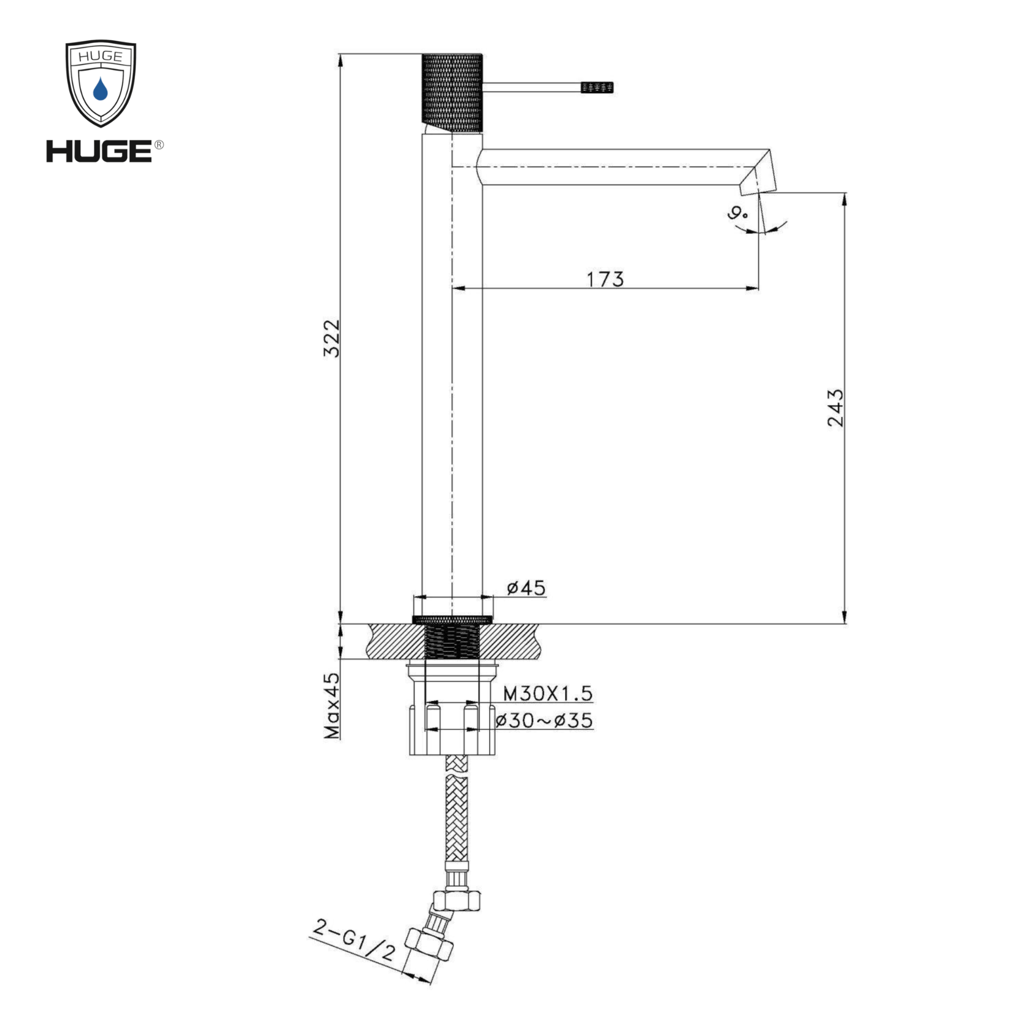 VÒI LAVABO SEEME H-8900A - Ảnh 2