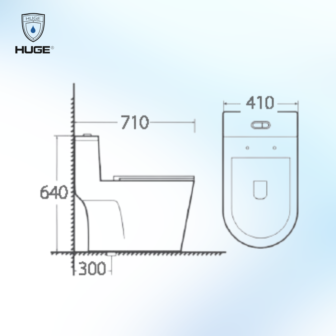 BỒN CẦU MỘT KHỐI H-BC289 - Ảnh 2