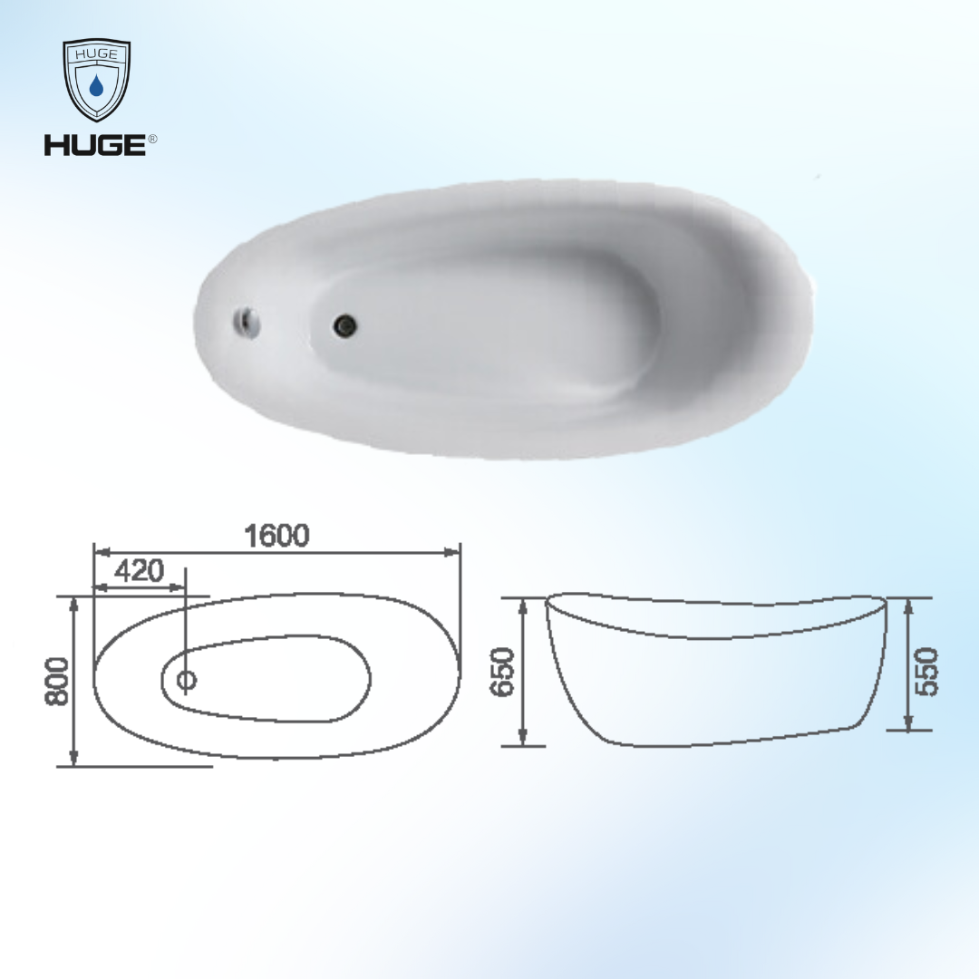 BỒN TẮM NGÂM HUGE H-BT2076L - Ảnh 2