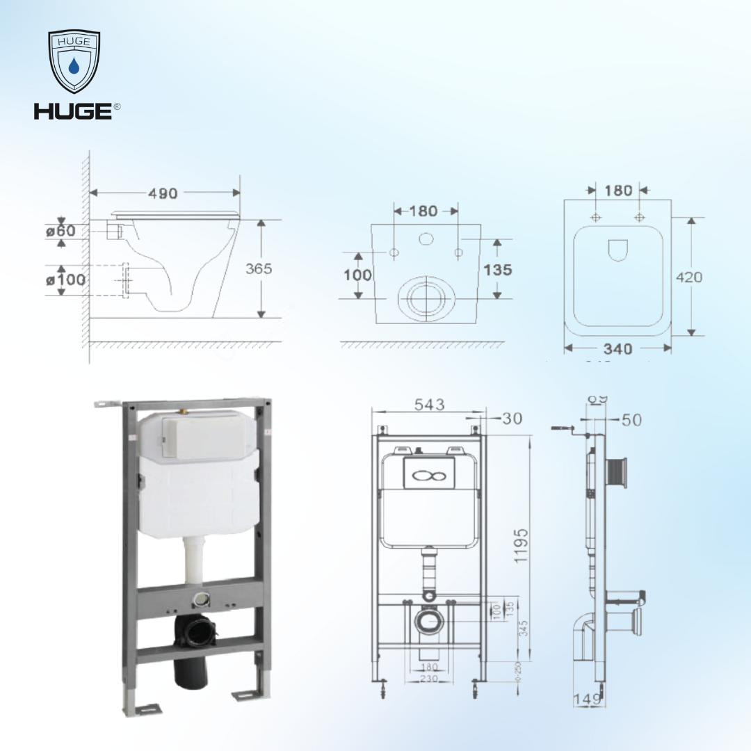 BỒN CẦU TREO TƯỜNG H-BT238M - Ảnh 2