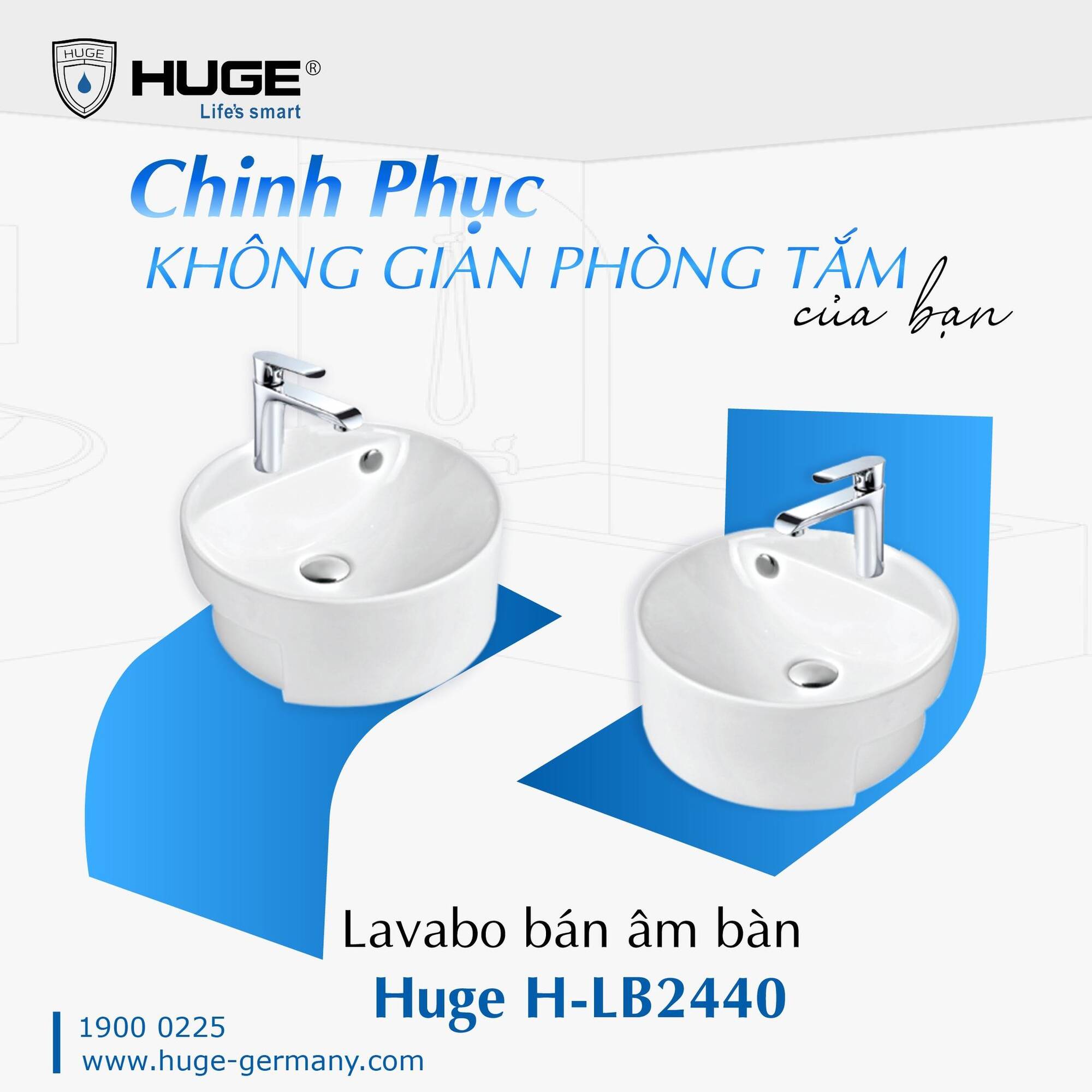 Mua thiết bị và phụ kiện nhà tắm chính hãng Huge ở đâu