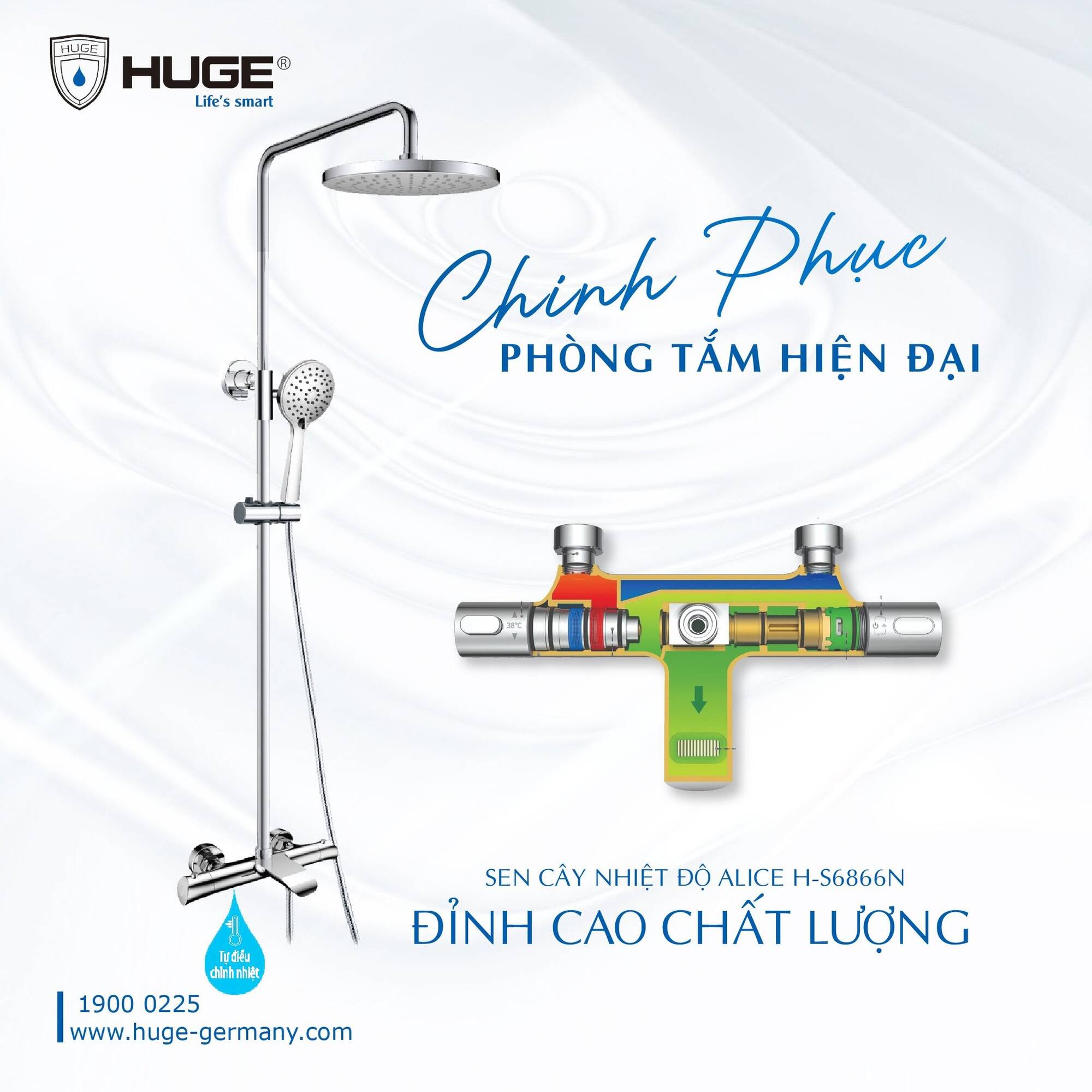 Sen cây nhiệt độ thương hiệu HUGE Sen cây nhiệt độ thương hiệu HUGE