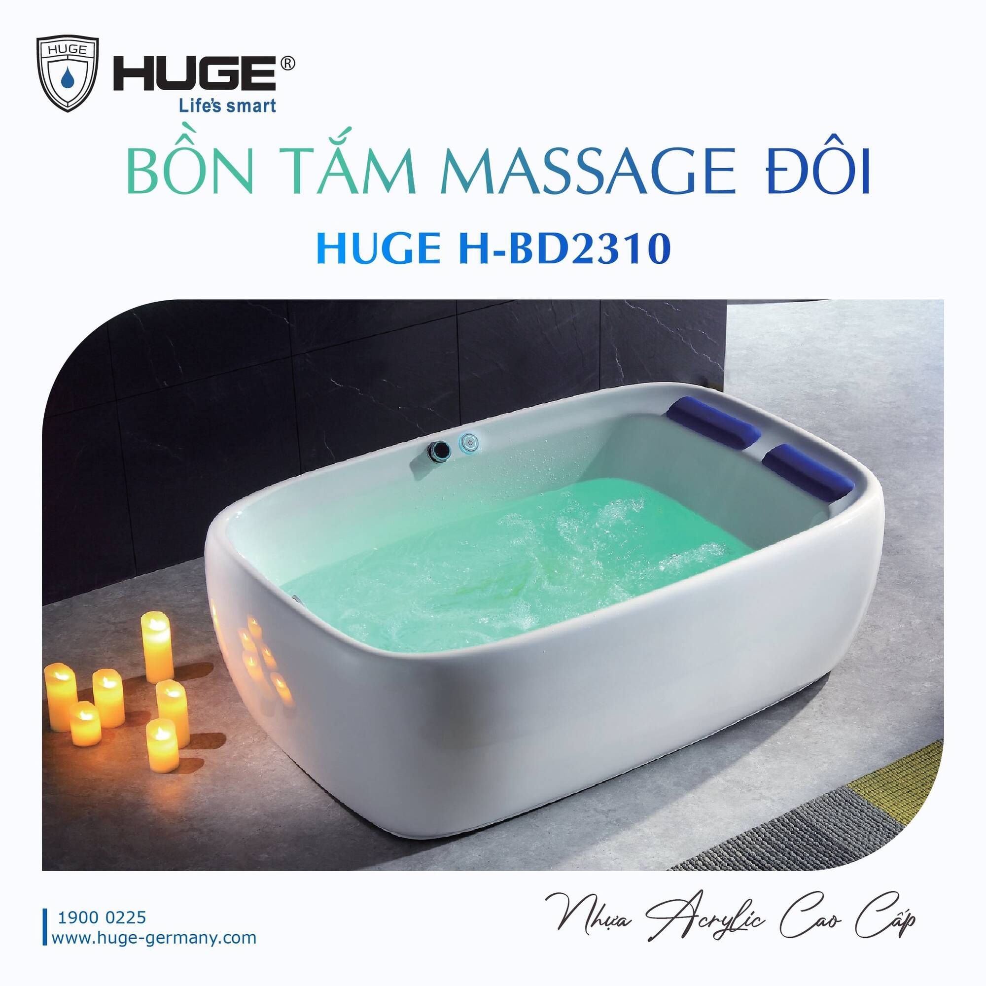 Bồn tắm cao cấp HUGE