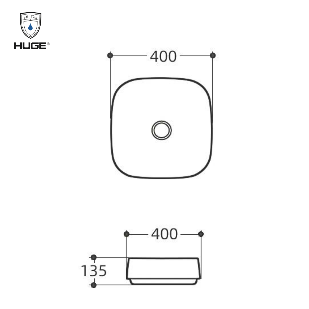 LAVABO ĐẶT BÀN HUGE H-LD1400N - Ảnh 2