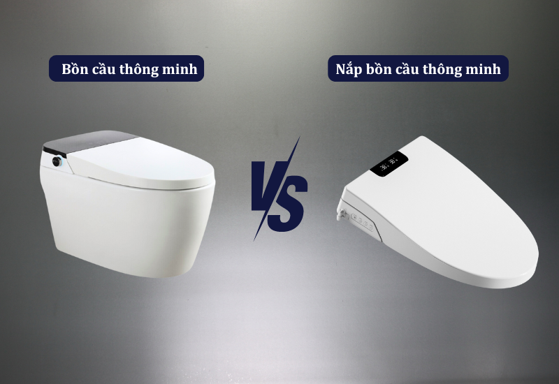 So sánh bồn cầu thông minh và nắp bồn cầu thông minh So sánh bồn cầu thông minh và nắp bồn cầu thông minh