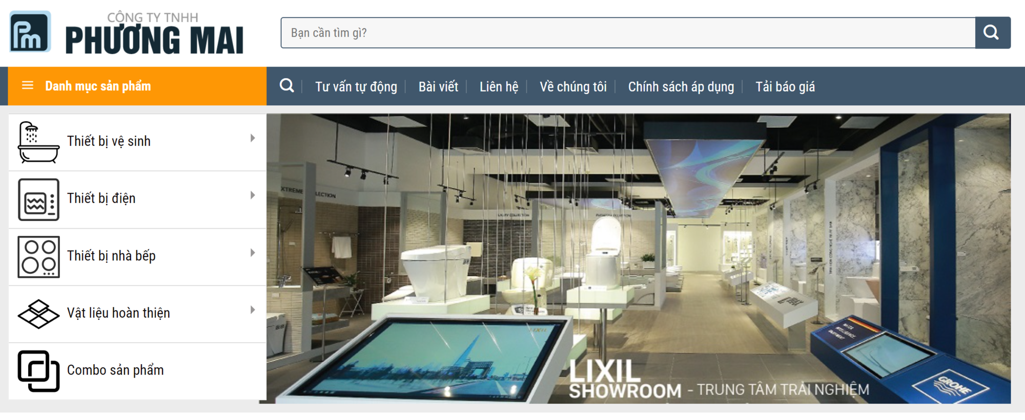 Showroom thiết bị vệ sinh Phương Mai Showroom thiết bị vệ sinh Phương Mai