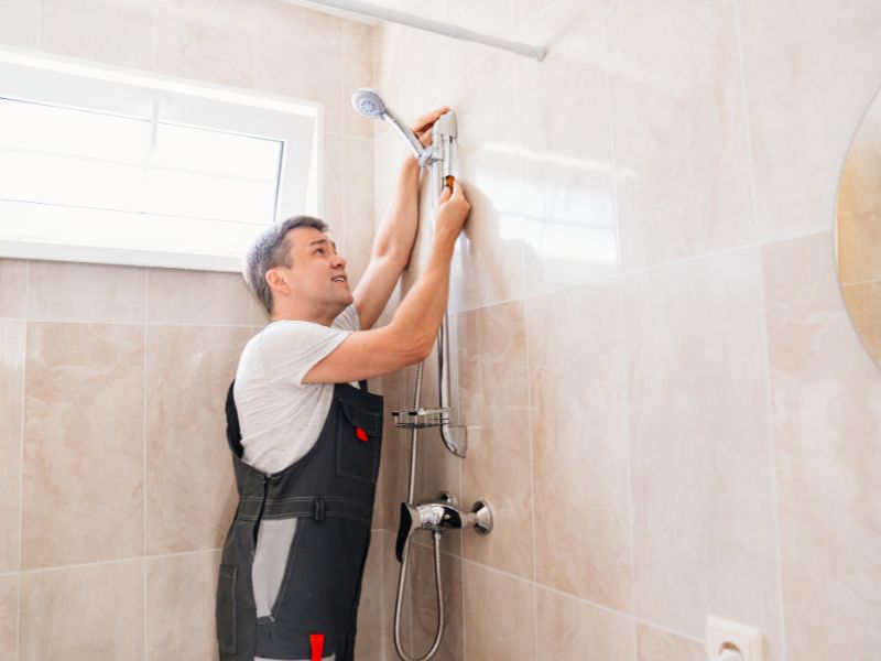 Vòi sen - Độ cao và không gian cần thiết Vòi sen - Độ cao và không gian cần thiết