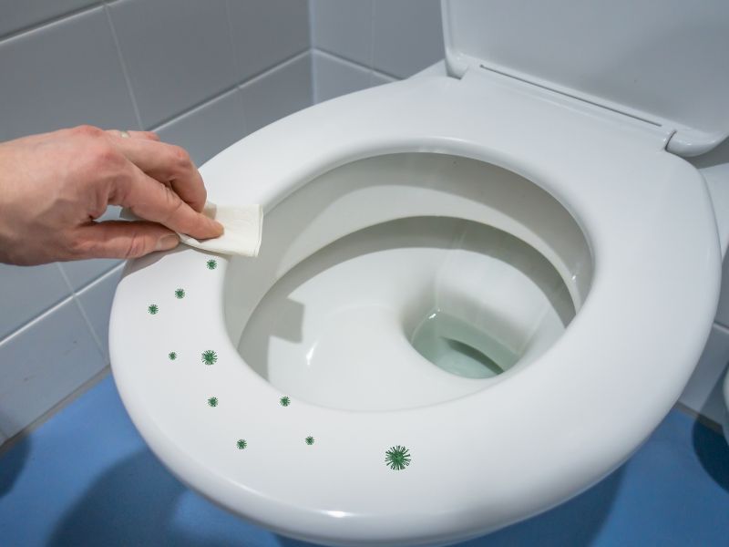 Đậy nắp bồn cầu giảm nguy cơ lây lan bệnh tật