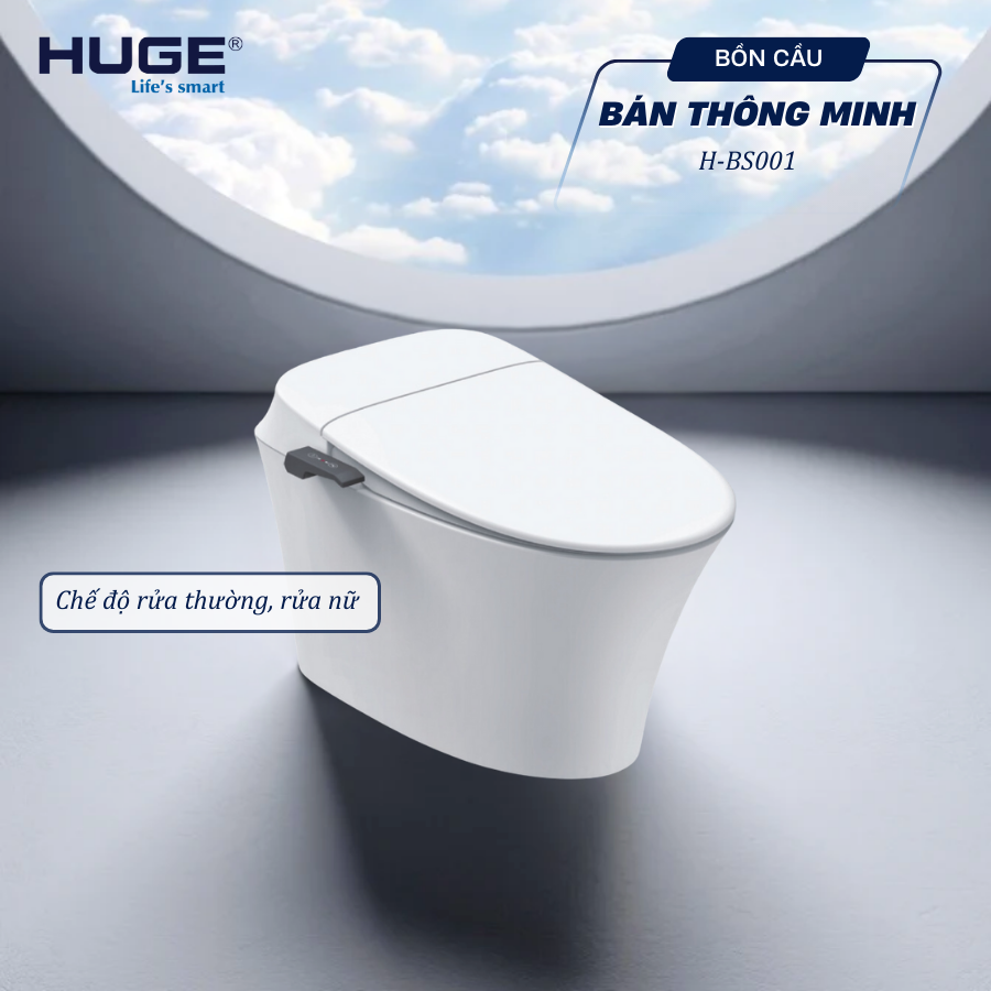 BỒN CẦU BÁN THÔNG MINH DÙNG PIN H-BS001