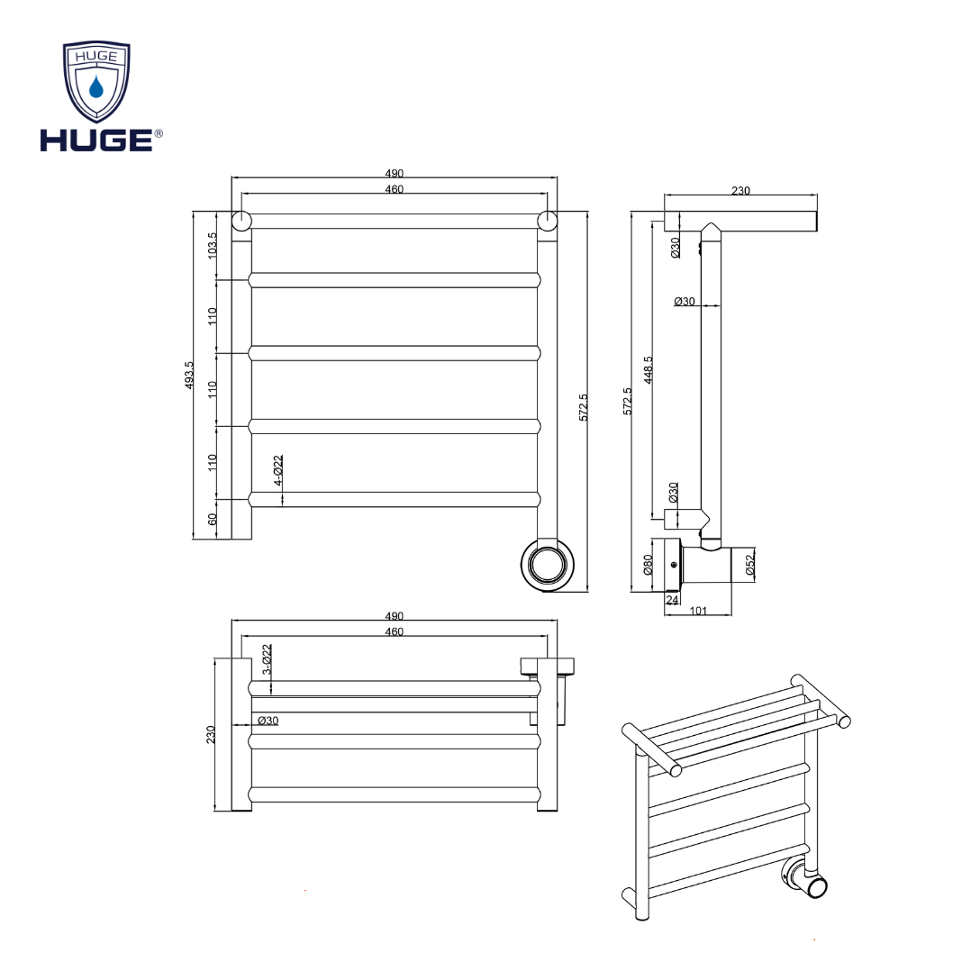 GIÀN SẤY KHĂN THÔNG MINH H-GSK25-M2 - Ảnh 2