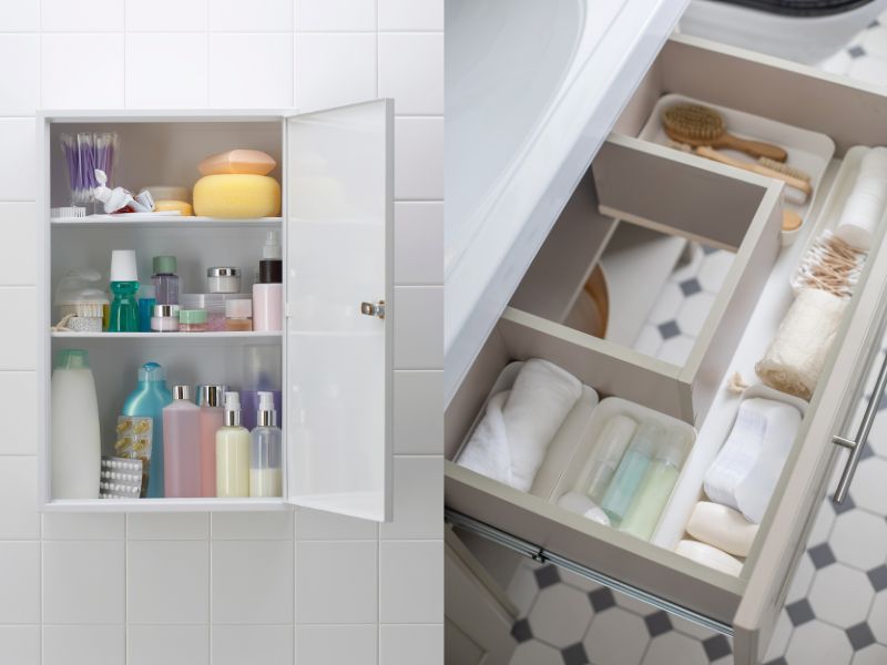 So sánh chi tiết giữa tủ nhà vệ sinh ngăn kéo và cửa mở