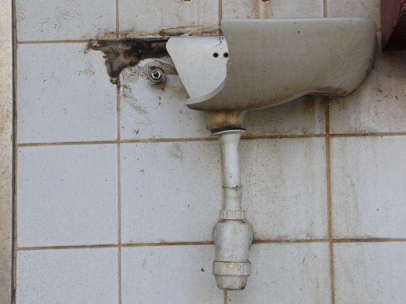 Bồn rửa mặt bị nứt hoặc vỡ Bồn rửa mặt bị nứt hoặc vỡ