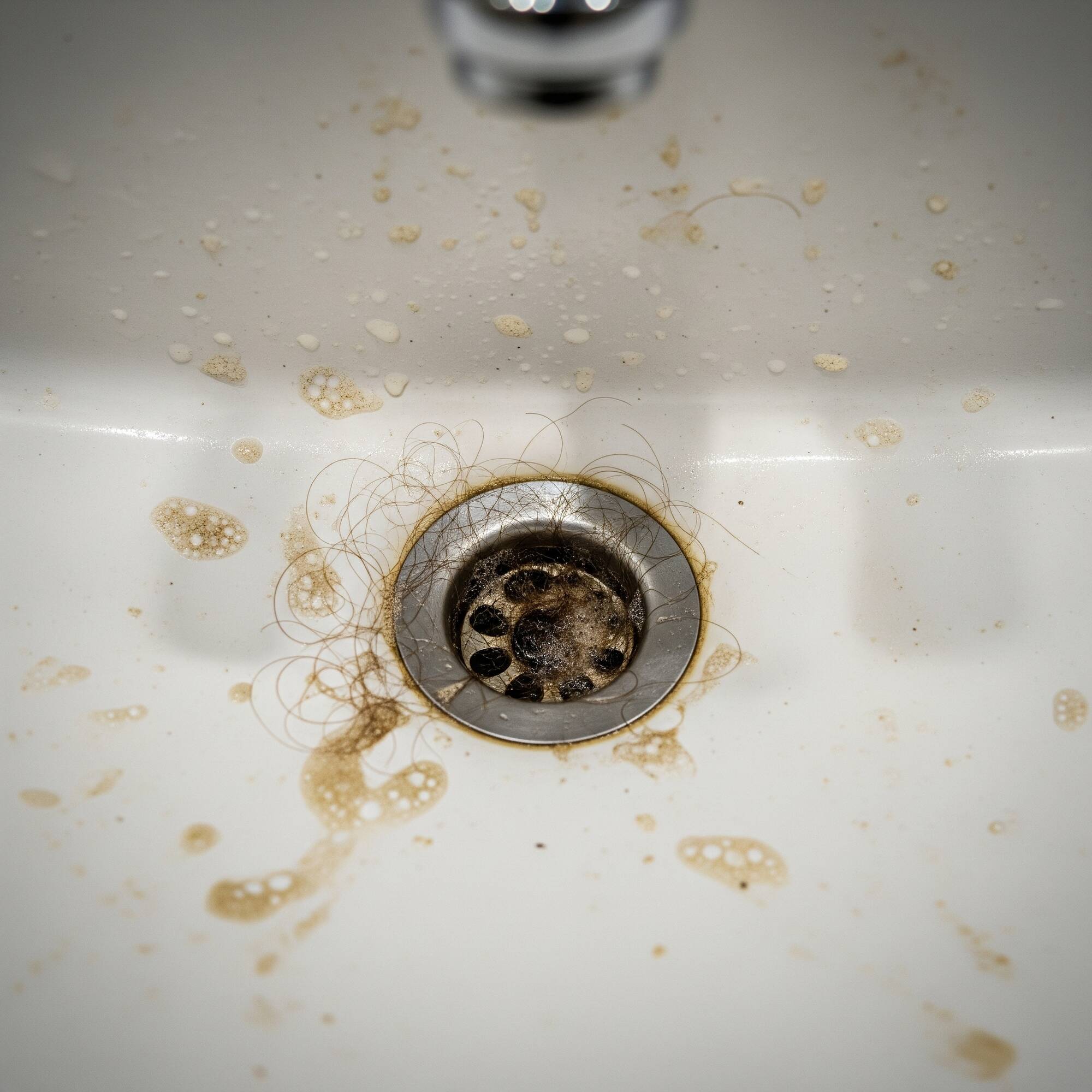 Tác nhân thường gặp làm bẩn Lavabo và tắc nghẽn ống nước.