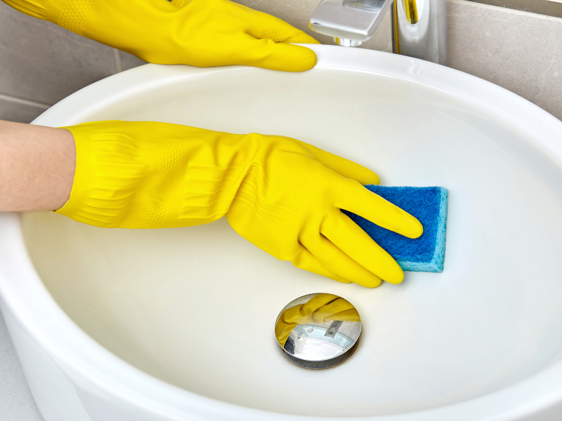 Vệ sinh bồn rửa và vòi nước Vệ sinh bồn rửa và vòi nước